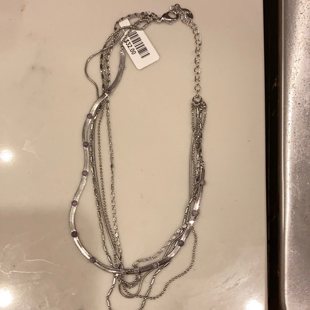 Free people layered necklace